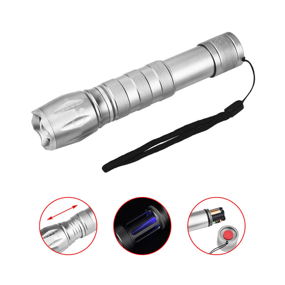 XANES GM1173 800 Lumens Zoomable Repellent Flashlight AAA Battery 6 Modes Torch Light Camping Hunting Portable Work Lamp Mosquito Lamp