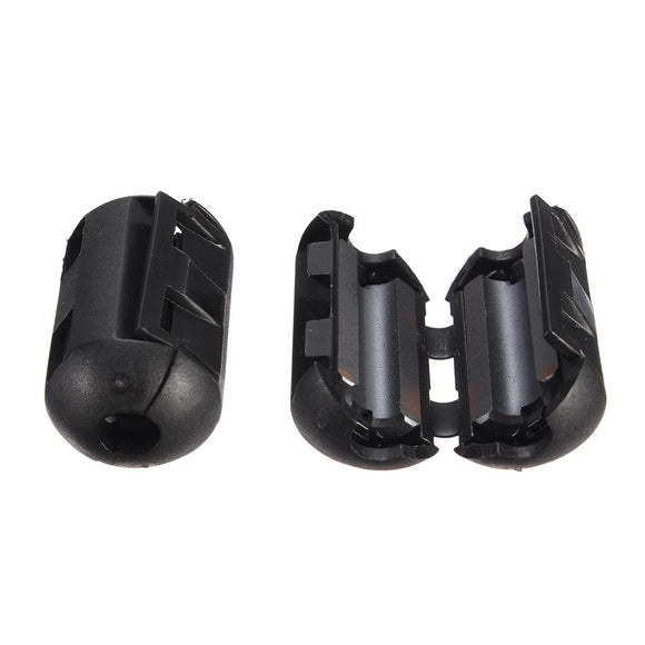 5Pcs 7mm Black Cable Wire Snap Clamp Clip RFI EMI EMC Noise Filters Ferrite Core Case