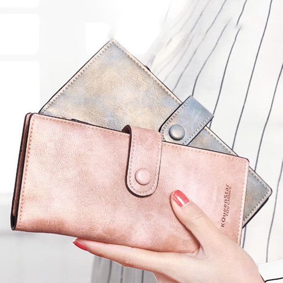 Women PU Leather Ultrathin Wallet Purse Business Card Holders