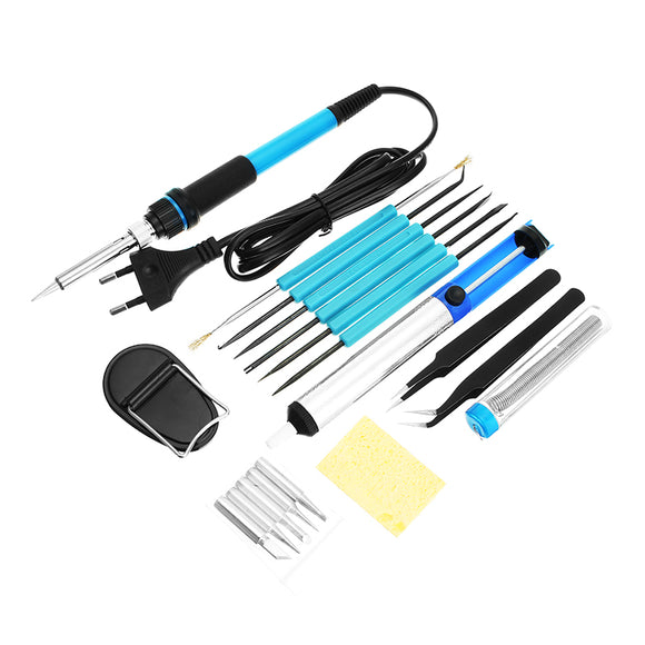 60W Thermostat Adjustable Electric Soldering Iron Welding Tools Set EU/US Plug 220V/110V