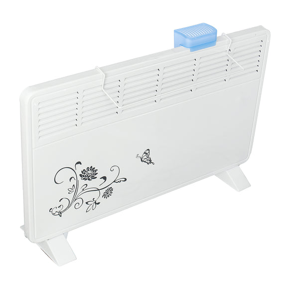 6 Windows 2000W Waterproof Wall Mounted Domestic Electric Convection Heater Fan