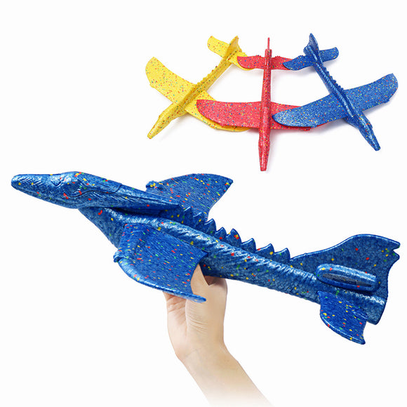 Inertial Foam EPP Airplane Dinosaur Winged Dragon Plane Toy 48cm Hand Launch Throwing Glider Aircraft