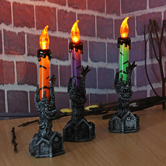 Halloween Skull Skeletal Hand Stand LED Candle Light Party Decorations