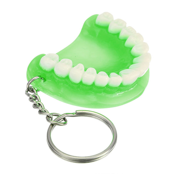 Resin Tooth Shape Key Chain Gadget Key Ring Keyfob EDC Tool