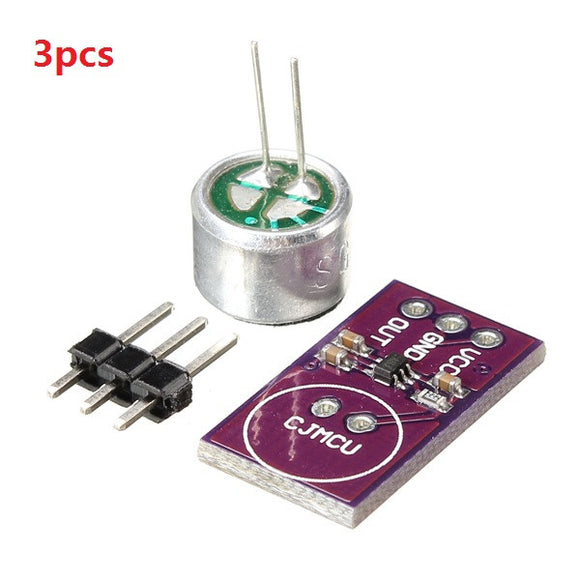 3pcs CJMCU-9812 MAX9812L Electret Microphone Amplifier Development Board Sensor Module For Arduino