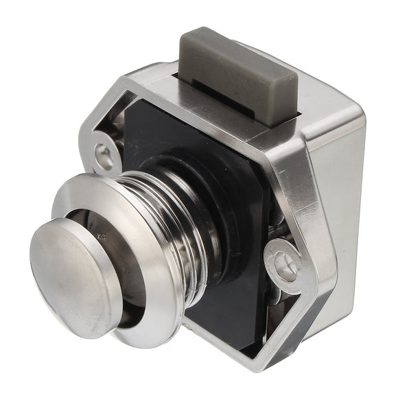 Push Button Latch Knob Lock for Drawer Cupboard Door Caravan Motor Home Cabinet