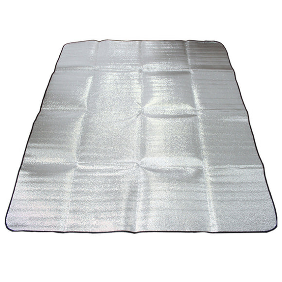 Outdoor Double-sided Tent Mat Aluminum Film Pad Waterproof Camping Picnic Blanket