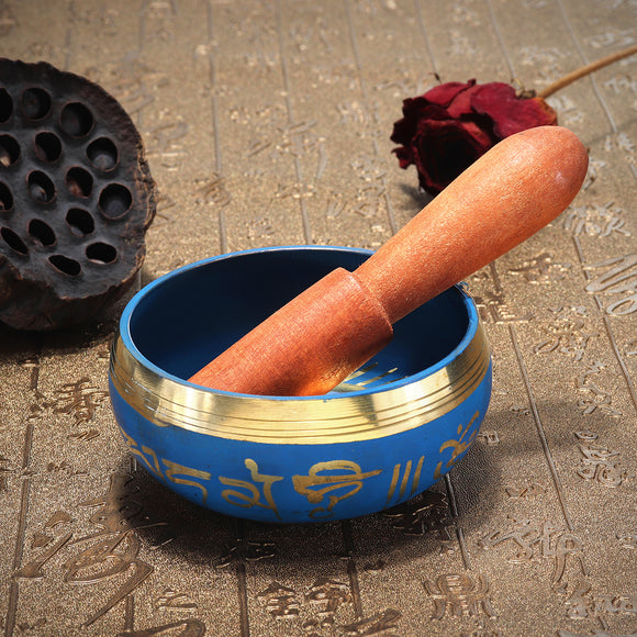 Tibetan Singing Bowl Set Prayer Bowl Himalayan Bowl for Prayer Yoga Meditation Chakra Healing