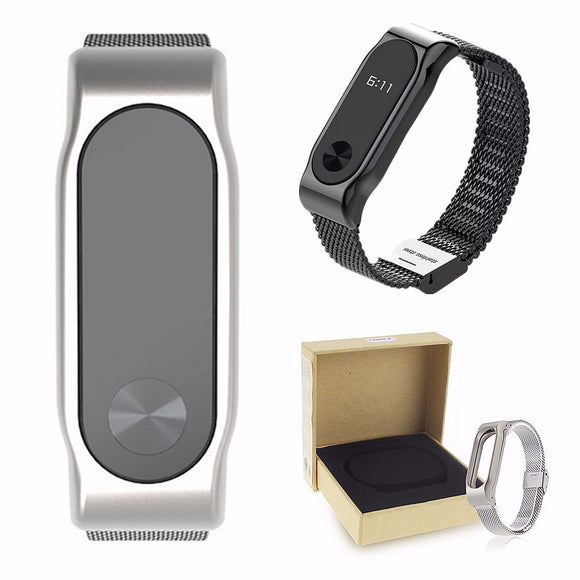 Replacement Stainless Steel Frame Bracelet Wristband For Xiaomi Miband 2