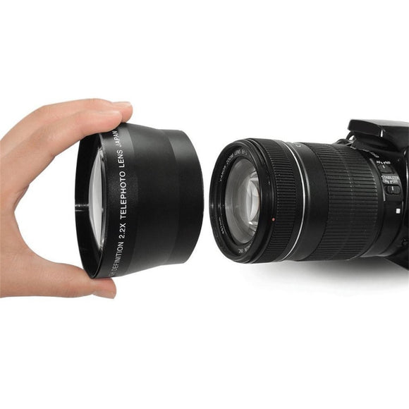 Lightdow Universal 67mm 2.2x Telephoto Tele Lens for DSLR Camera