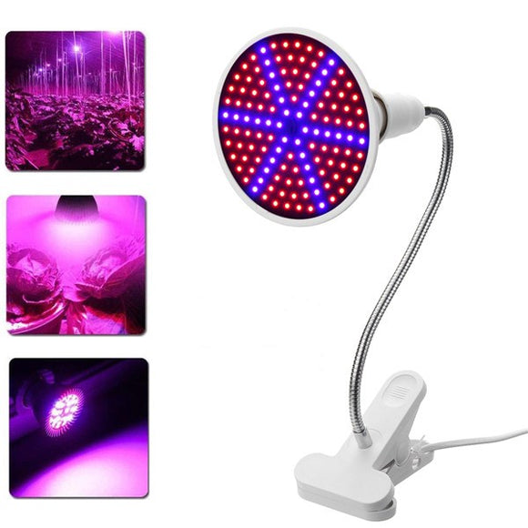 E27 15W 126 LED Plant Grow Light  Lamp Bulbs Clip for Flower Growing Green House