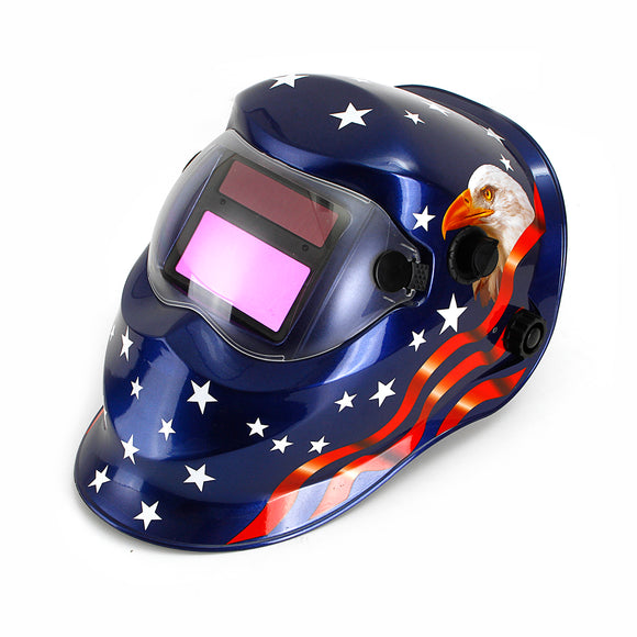 Solar Power Auto-Darkening Welding Helmet Arc Tig Certified Protective Mask