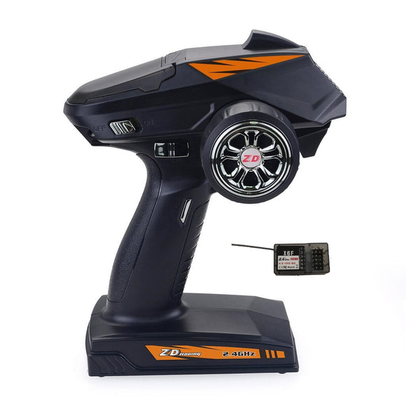 ZD Racing 8277 2.4G 4CH Radio 500M Remote Control Transmitter with Receiver for Rc Car Boat Tank