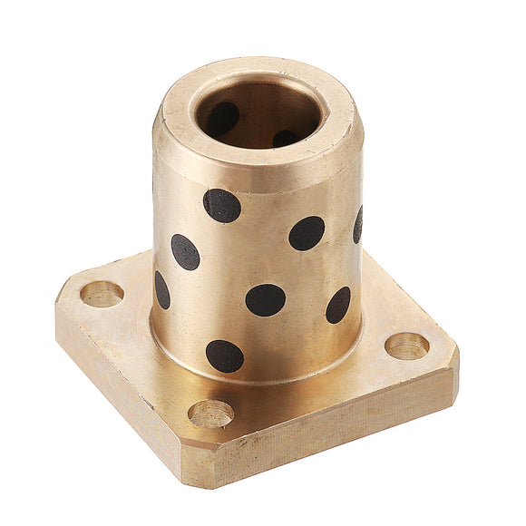 Machifit LMK12UU Oil Free Linear Bushing Bearing Flange Graphite Copper Alloy Sleeve CNC Parts