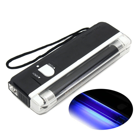 4W Mini Portable UV Light Ultraviolet Black Money Detector Bank Notes Check Torch Flashlight
