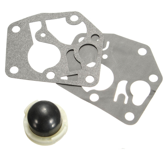 Carburetor Carb Primer Bulb & Diaphragm Gasket Kit For Briggs&Stratton 495770