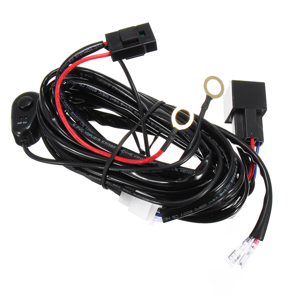 12V 40A LED HID Wiring Loom Harness Fog Working light Bar Relay Switch Fuse