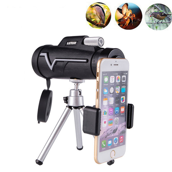 IPRee 25X50 HD Monocular Waterproof BAK4 Optic Lens Day Night Vision Telescope+Phone Holder+Tripod