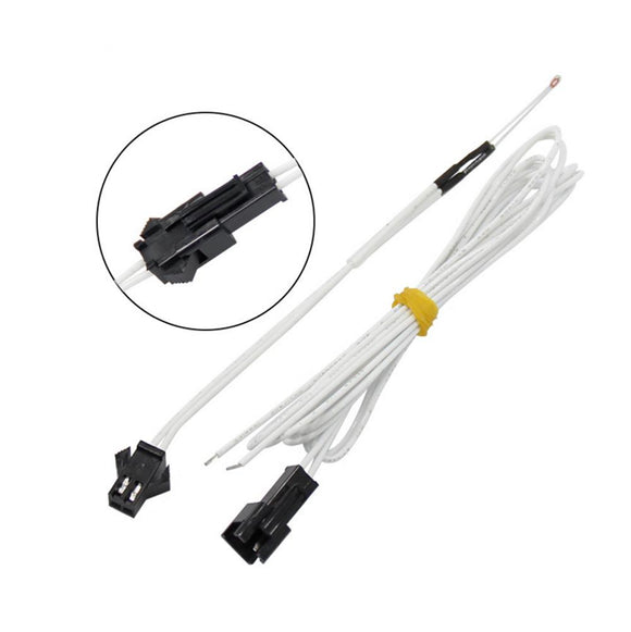 2Pcs NTC100K Thermistor For 3D Printer With Pluggable Plug High Temperature Resistance