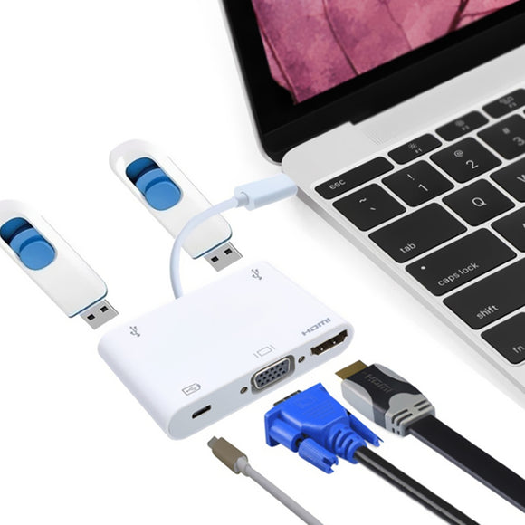 Type C USB 3.1 Male to Female High Definition Multimedia Interface Cable for Macbook Type C Devices