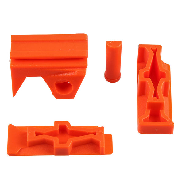 WORKER Toy Plastic Toys Rail Adaptor Front Top and Sides for Nerf STRYFE Modify Toy Accessory Orange