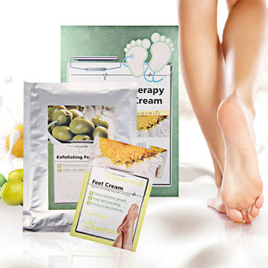 Exfoliating Peeling Foot Mask & Cream Baby Soft Feet Mask Remove Hard Dead Skin Callus