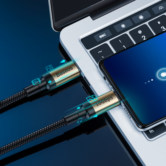 Baseus 60W 5Gbps PD Quick Charge 4.0 3.0 USB 3.1 Type C To USB C Data Cable For MacBook for Samsung S10 Xiaomi Redmi K20