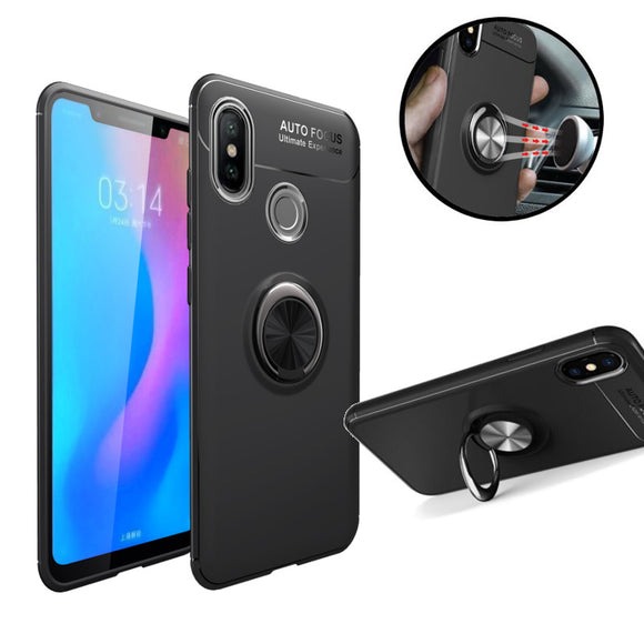 Bakeey 360 Adjustable Metal Ring Magnetic PC Protective Case for Xiaomi Mi A2 / Xiaomi Mi 6X