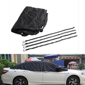 Universal Car Waterproof Snow Shield Cover Anti-UV Sun Protector Half Covers Sunshade Styling Foil