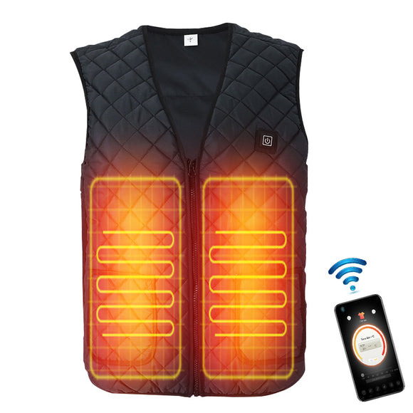 Electric 5 Gears Heated Vest Men Women Fast Heating Jacket Clothing APP Control