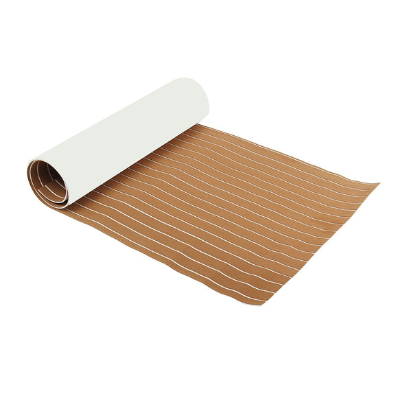 2400x900x6mm Large EVA Foam Light Brown Boat Flooring Faux Teak Decking Sheet Pad