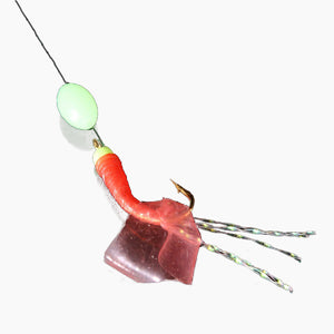 ZANLURE Mackeral Feathers Hokkai Sea Fishing Lures Hook Shrimp Tinsel Wire Bait Luminous Shrimp