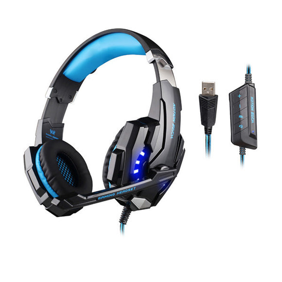 KOTION EACH G9000 USB 7.1 Surround Sound Gaming Headphone Headset Earphone with Microphone LED Light