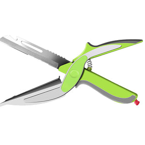 KCASA KC-SC957 Smart Cutter Clever 7 in 1 Kitchen Cutter Multifunction Knife Scissors Cutting Board