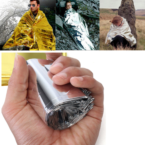 Outdoor Emergency Survival Blanket Tent Sleeping Bag Camping Rescue Hiking Shelter