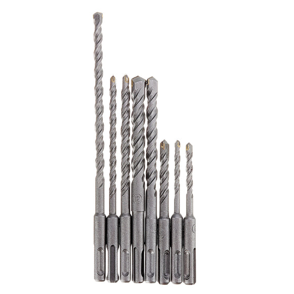 8pcs 5-12mm SDS Plus Shank Electric Hammer Drill Bit 5/6/8/10/12mm Carbide Tip Masonry Concrete Drill Bit