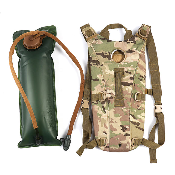 3L 600D Water Bag Hydration Backpack Pack Cycling Hiking Army Tactical Camping