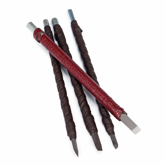 4pcs Tungsten Steel Stone Carving Sculpting Kit Wood Carving Chisel Tools