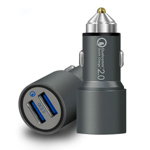 JDB QC 2.0 Dual USB 2A Car Charger for iPhone 7 Samsung S8 Xiaomi 5