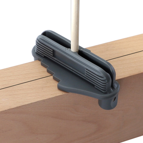 Grey ABS Woodworking Center Offset Marking Tool Center Line Scriber Positioning Measuring Ruler