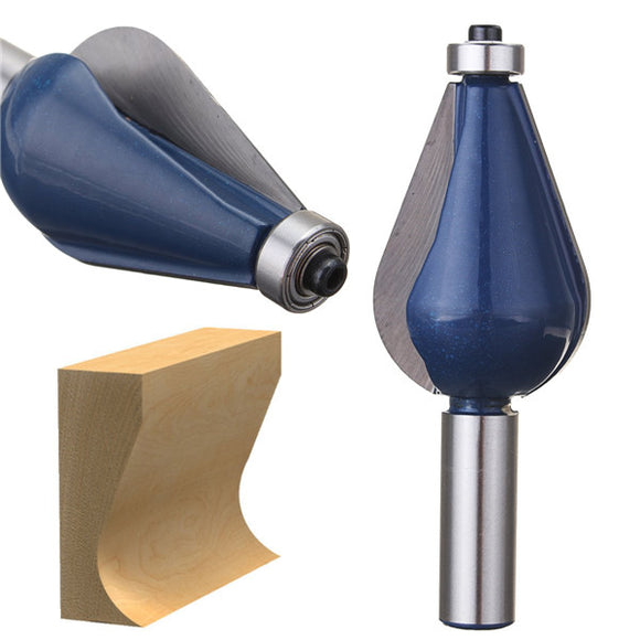 1/2 Inch Shank Router Bit Carbide Alloy Coated Blue Woodworking Tool