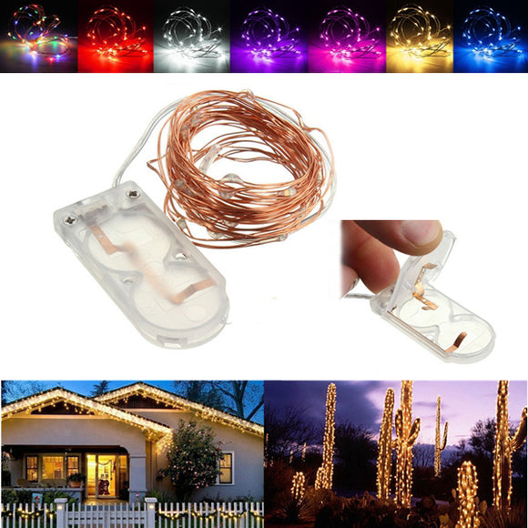 2M Waterproof LED Battery Mini LED Copper Wire Fairy String Light HoliDay Light Party Christmas