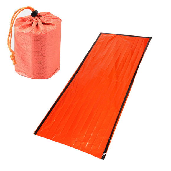 IPRee 200x90cm PE Aluminum Film Single Sleeping Bag Folding Emergency First Aid Mat With Storage Bag