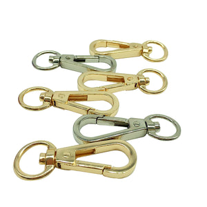 EDC Tool Alloy Keychain Spring Belt Bag Clip Hook Carabiner Buckle Keyring