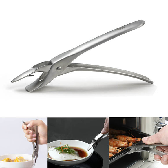 Xiaomi HUOHOU Stainless Steel Anti-scald Clip Pot Bowl Oven Tong Clamp Camping Picnic BBQ
