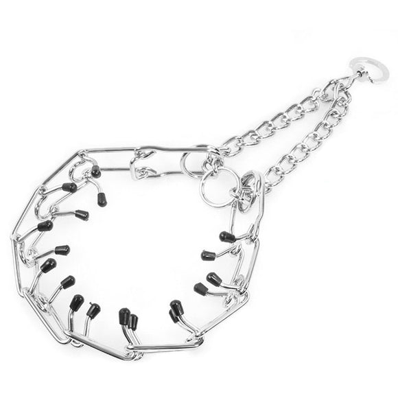 Yani CW-TC1 Pet Training Prong Collar Dog Stop Barking Pinch Choker Gear Rubber Necklet