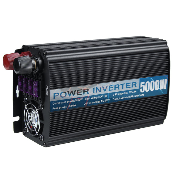12000W Peak Power Inverter DC 12V To AC 220V Modified Sine Wave Truck Converter Camp For Television DVD Player