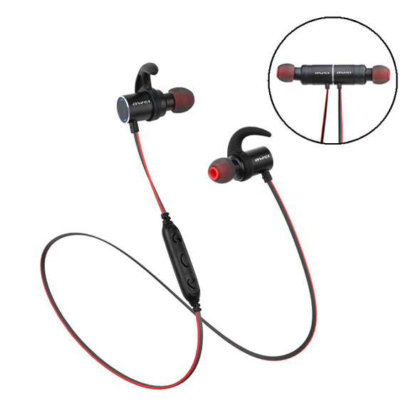 Awei AK8 In-ear IPX4 Waterproof Magnetic Hall Sensor Bass Stereo bluetooth Earphone With Mic