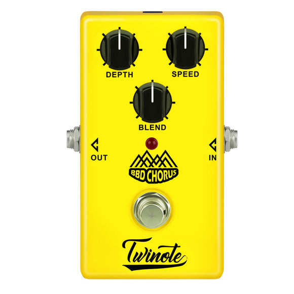 Twinote Analog Chorus Guitar Effect Pedal Chorus effects Pedal Low Noise BBD circuitry True Bypass