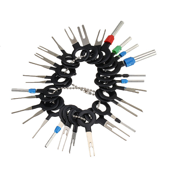 29Pcs Terminal Removal Tool Electrical Wiring Crimp Connector Pin Extractor Kit Automobiles Terminal Repair Hand Tools